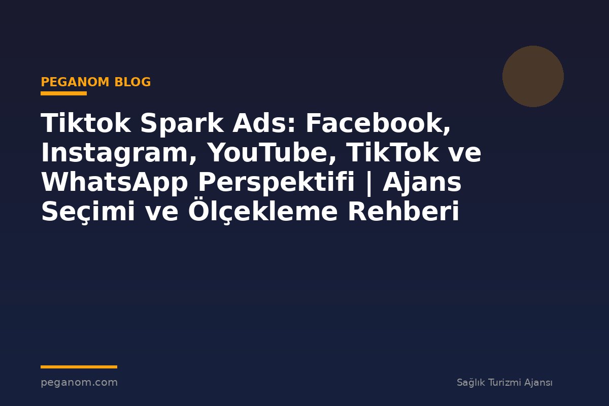 Tiktok Spark Ads: Facebook, Instagram, YouTube, TikTok ve WhatsApp Perspektifi | Ajans Seçimi ve Ölçekleme Rehberi
