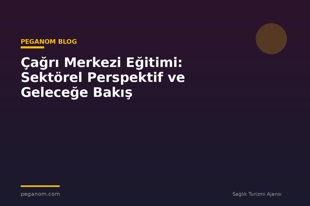 Çağrı Merkezi Eğitimi: Sektörel Perspektif ve Geleceğe Bakış