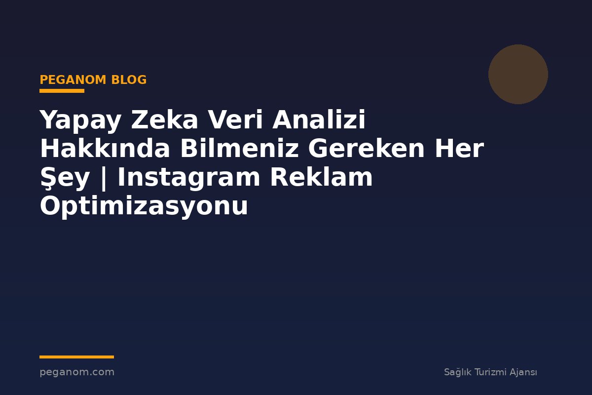 Yapay Zeka Veri Analizi Hakkında Bilmeniz Gereken Her Şey | Instagram Reklam Optimizasyonu