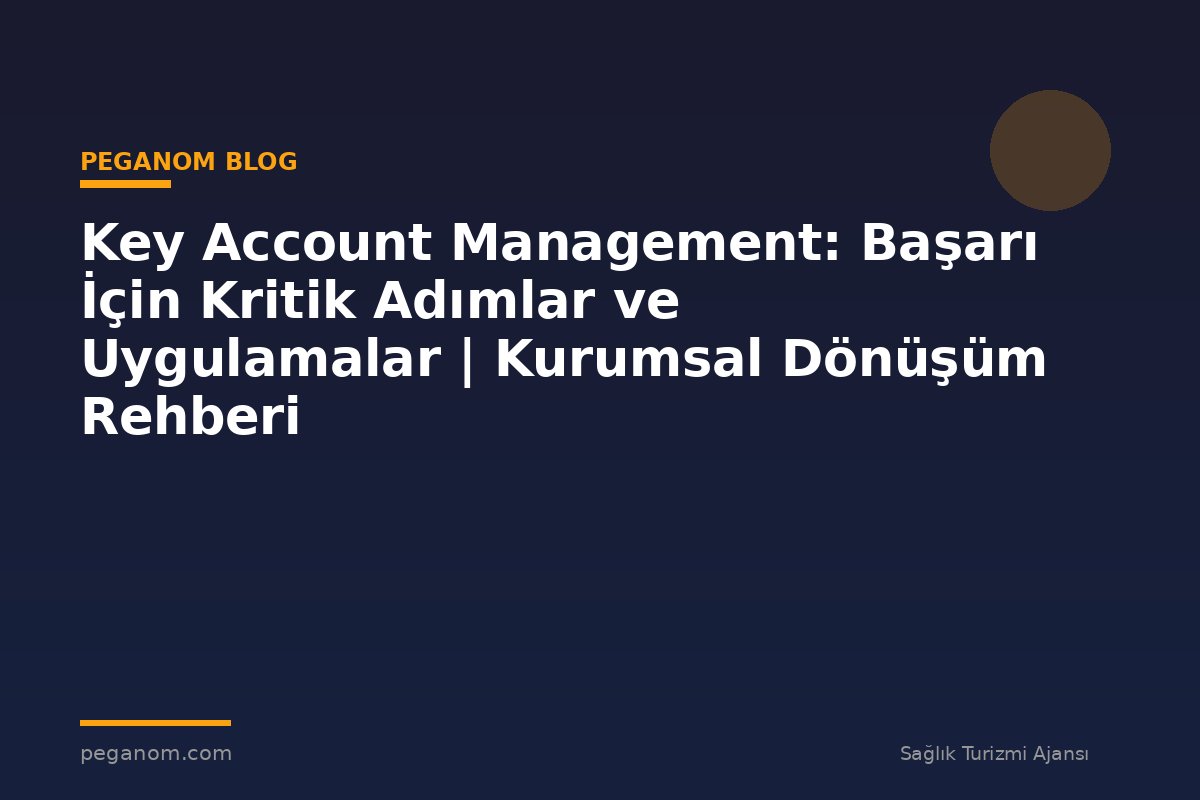 Key Account Management: Başarı İçin Kritik Adımlar ve Uygulamalar | Kurumsal Dönüşüm Rehberi