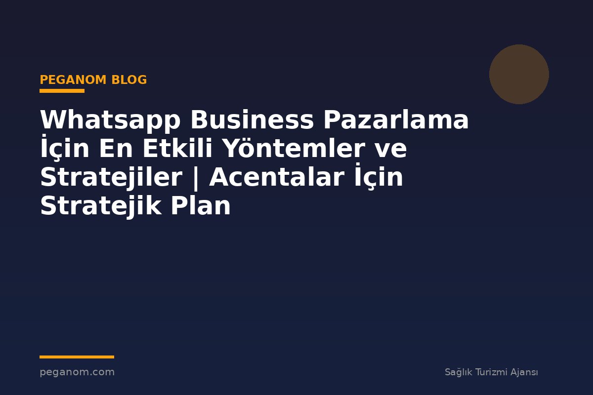 Whatsapp Business Pazarlama İçin En Etkili Yöntemler ve Stratejiler | Acentalar İçin Stratejik Plan