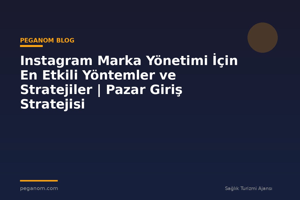 Instagram Marka Yönetimi İçin En Etkili Yöntemler ve Stratejiler | Pazar Giriş Stratejisi