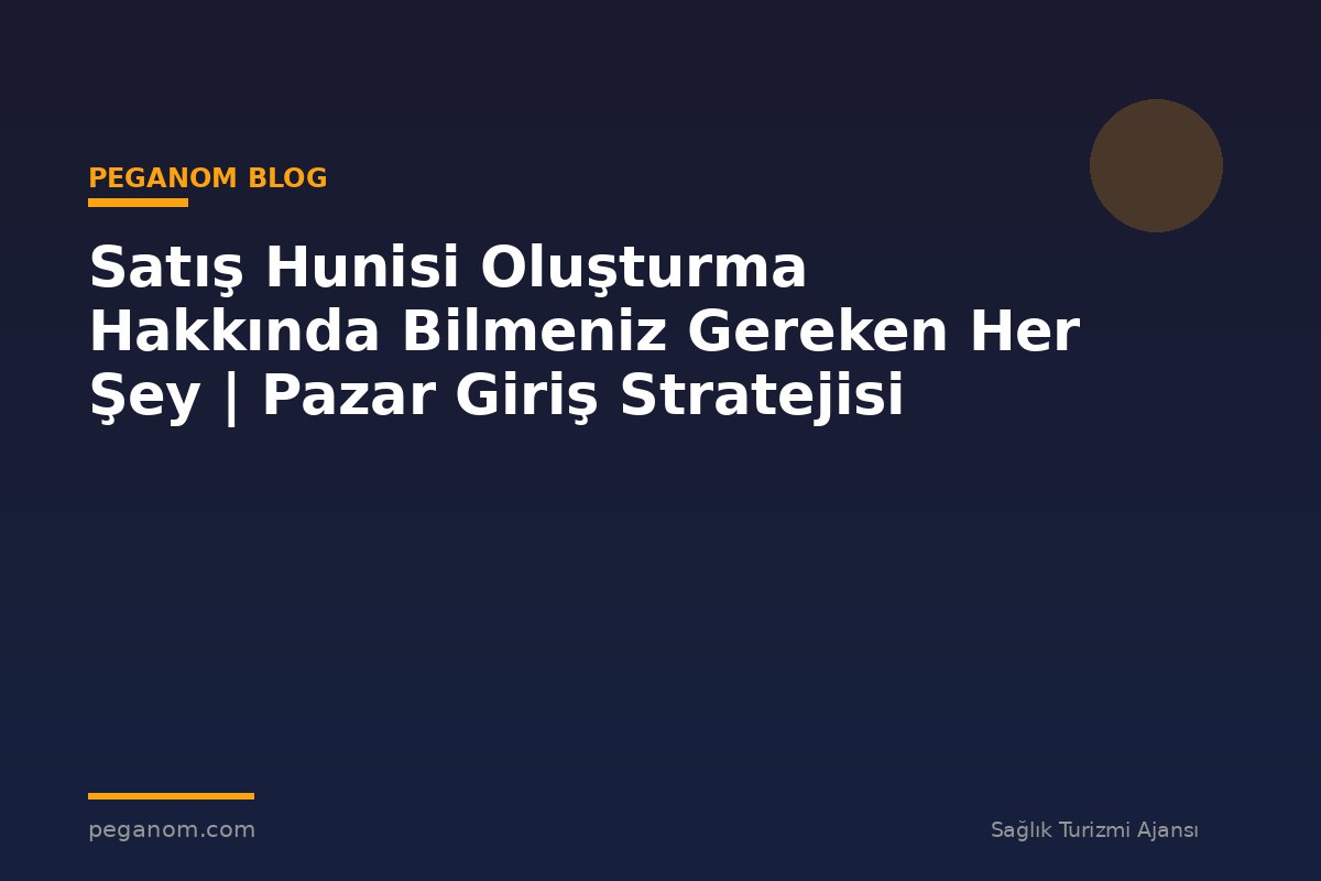 Satış Hunisi Oluşturma Hakkında Bilmeniz Gereken Her Şey | Pazar Giriş Stratejisi