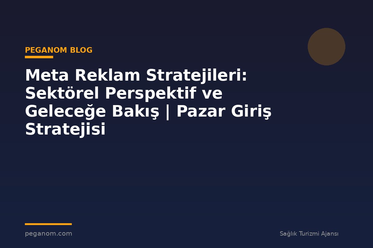 Meta Reklam Stratejileri: Sektörel Perspektif ve Geleceğe Bakış | Pazar Giriş Stratejisi