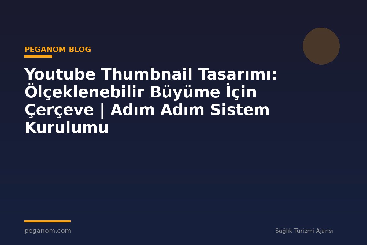Youtube Thumbnail Tasarımı: Ölçeklenebilir Büyüme İçin Çerçeve | Adım Adım Sistem Kurulumu