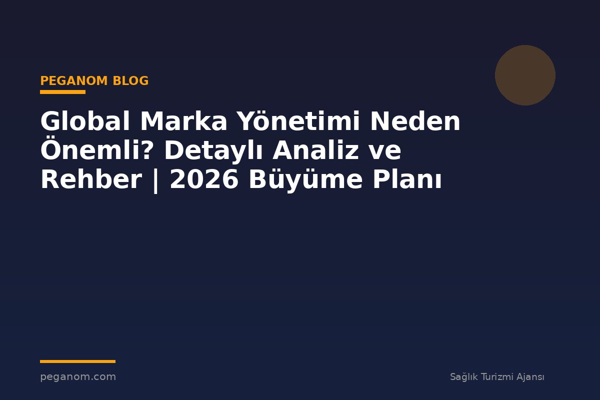 Global Marka Yönetimi Neden Önemli? Detaylı Analiz ve Rehber | 2026 Büyüme Planı