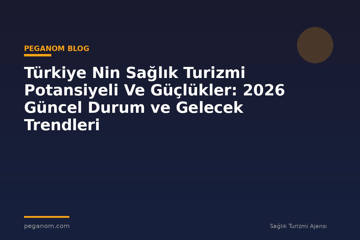 Türkiye Nin Sağlık Turizmi Potansiyeli Ve Güçlükler: 2026 Güncel Durum ve Gelecek Trendleri