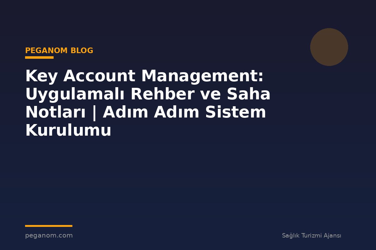 Key Account Management: Uygulamalı Rehber ve Saha Notları | Adım Adım Sistem Kurulumu