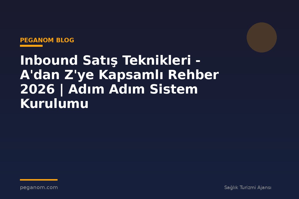 Inbound Satış Teknikleri - A'dan Z'ye Kapsamlı Rehber 2026 | Adım Adım Sistem Kurulumu