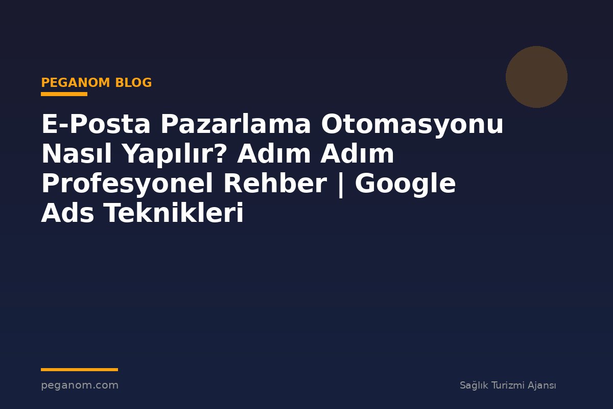 E-Posta Pazarlama Otomasyonu Nasıl Yapılır? Adım Adım Profesyonel Rehber | Google Ads Teknikleri