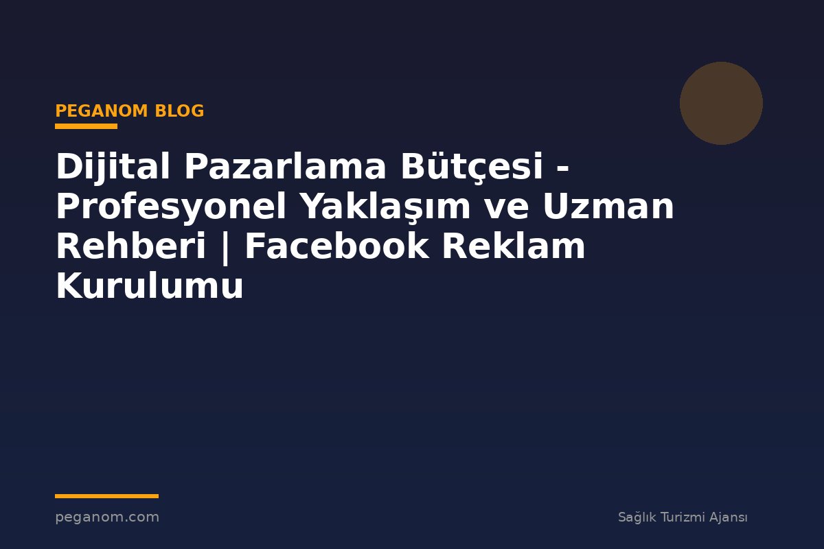 Dijital Pazarlama Bütçesi - Profesyonel Yaklaşım ve Uzman Rehberi | Facebook Reklam Kurulumu