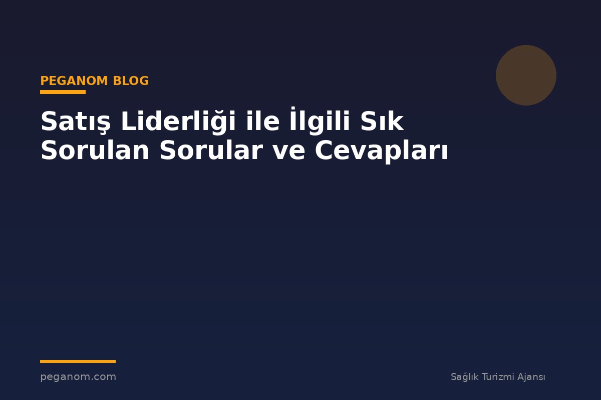 Satış Liderliği ile İlgili Sık Sorulan Sorular ve Cevapları