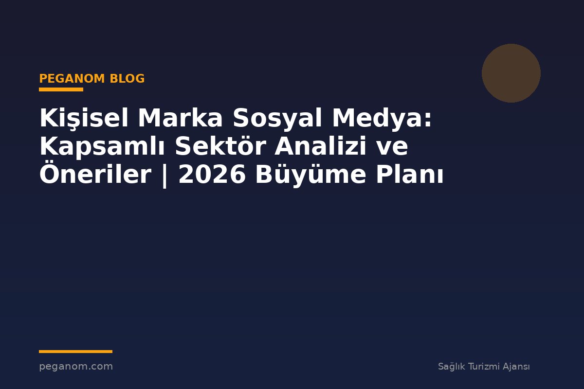 Kişisel Marka Sosyal Medya: Kapsamlı Sektör Analizi ve Öneriler | 2026 Büyüme Planı