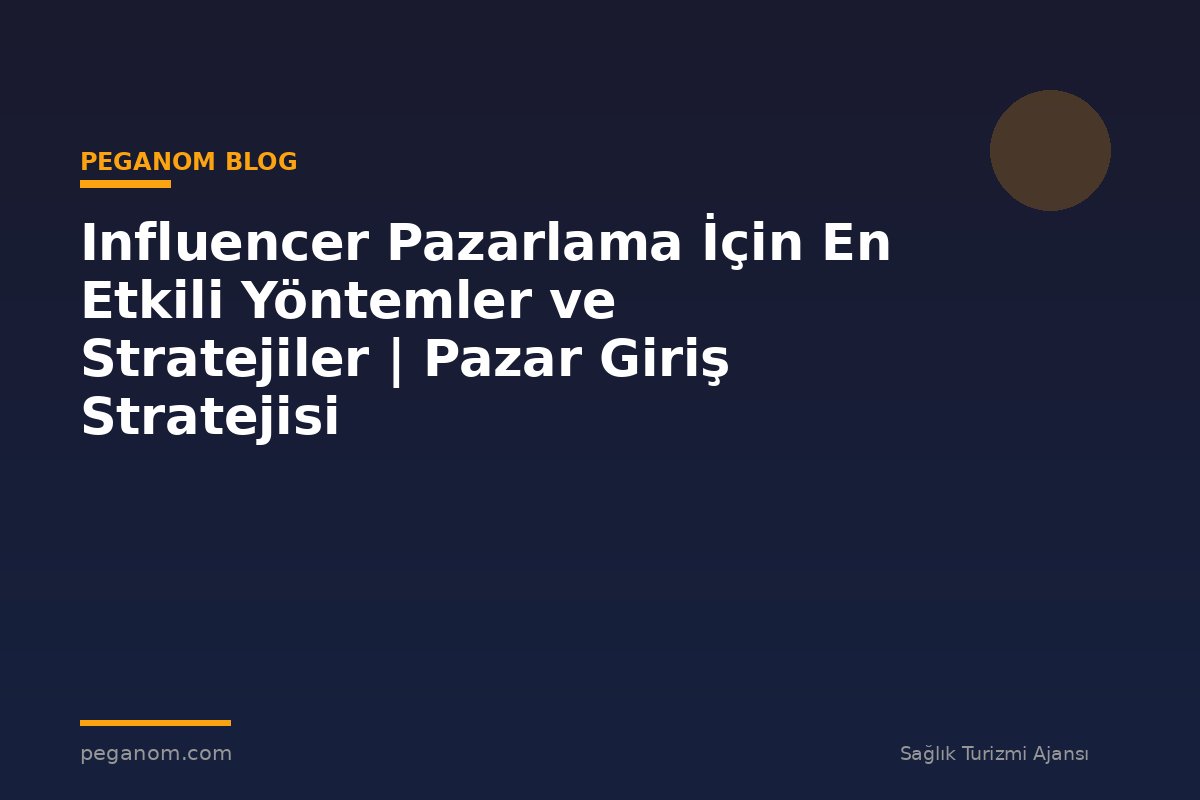 Influencer Pazarlama İçin En Etkili Yöntemler ve Stratejiler | Pazar Giriş Stratejisi