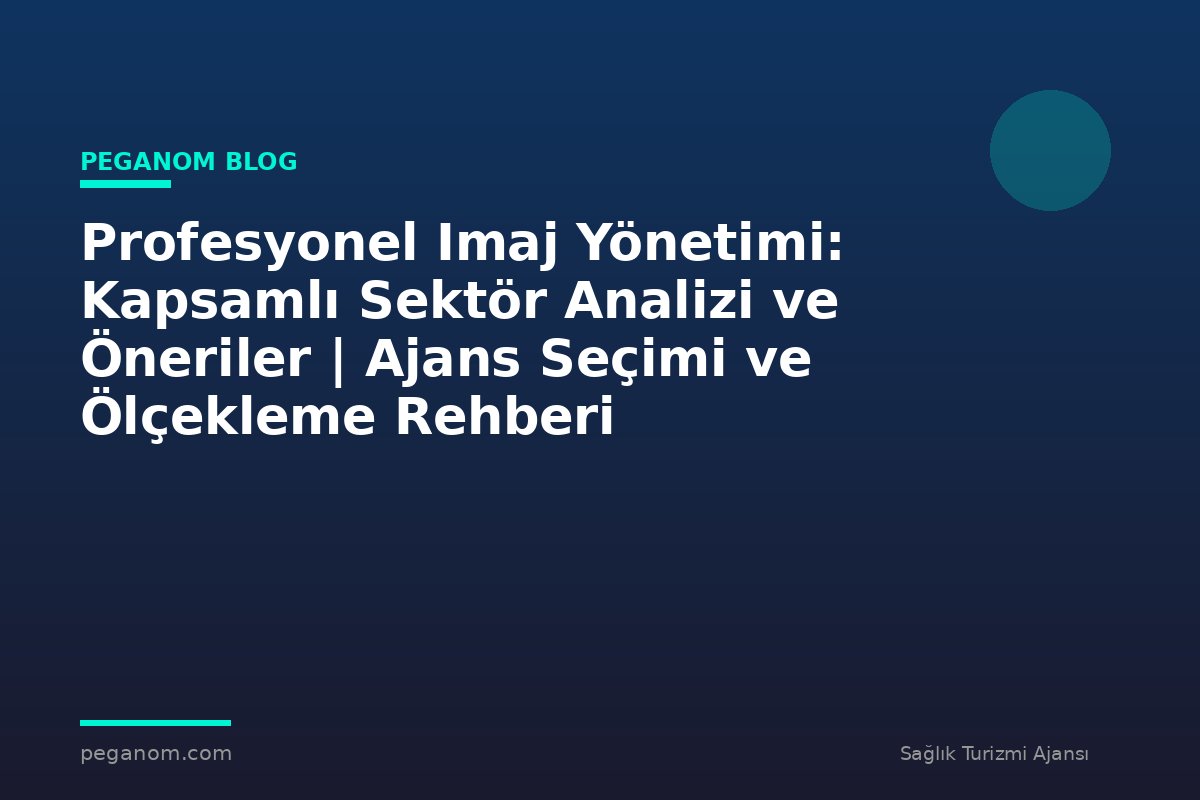 Profesyonel Imaj Yönetimi: Kapsamlı Sektör Analizi ve Öneriler | Ajans Seçimi ve Ölçekleme Rehberi