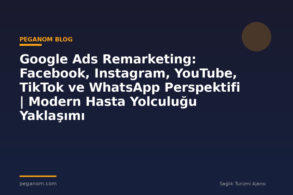 Google Ads Remarketing: Facebook, Instagram, YouTube, TikTok ve WhatsApp Perspektifi | Modern Hasta Yolculuğu Yaklaşımı