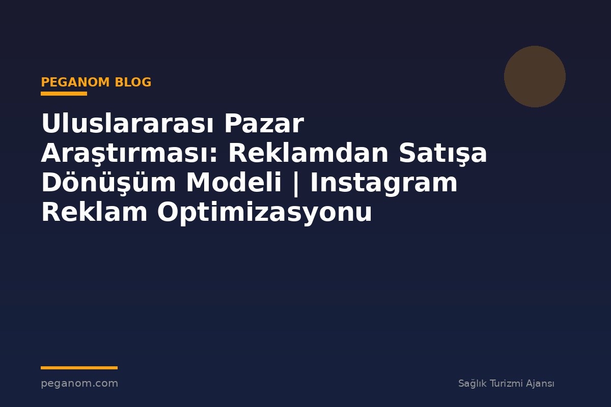 Uluslararası Pazar Araştırması: Reklamdan Satışa Dönüşüm Modeli | Instagram Reklam Optimizasyonu
