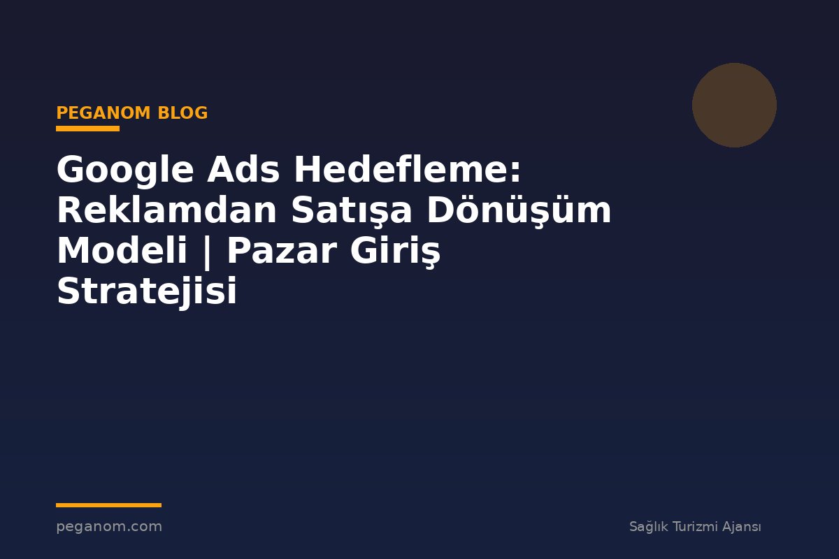 Google Ads Hedefleme: Reklamdan Satışa Dönüşüm Modeli | Pazar Giriş Stratejisi