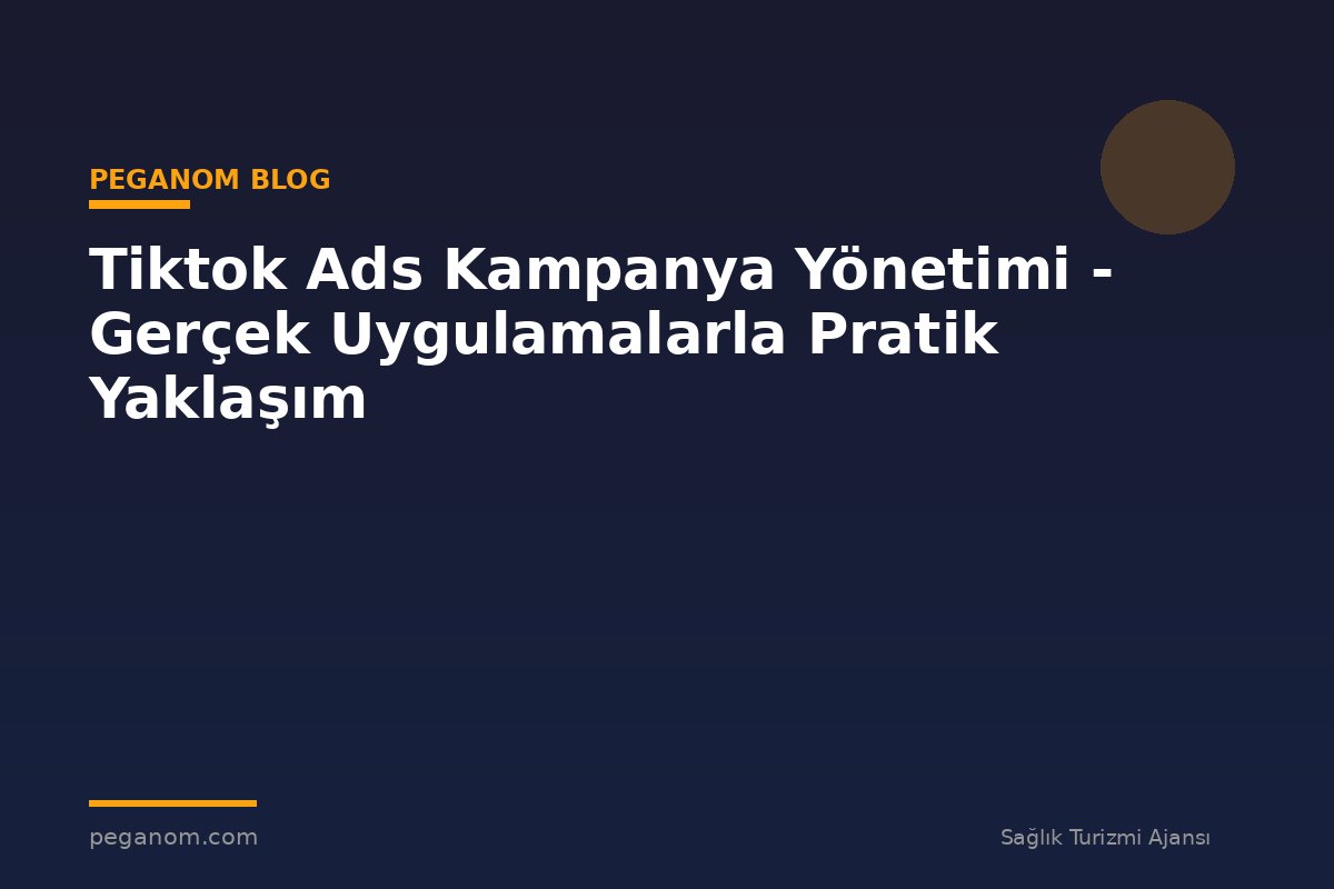 Tiktok Ads Kampanya Yönetimi - Gerçek Uygulamalarla Pratik Yaklaşım
