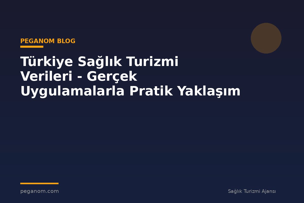 Türkiye Sağlık Turizmi Verileri - Gerçek Uygulamalarla Pratik Yaklaşım