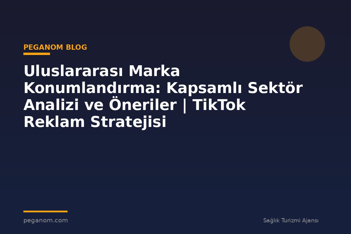 Uluslararası Marka Konumlandırma: Kapsamlı Sektör Analizi ve Öneriler | TikTok Reklam Stratejisi