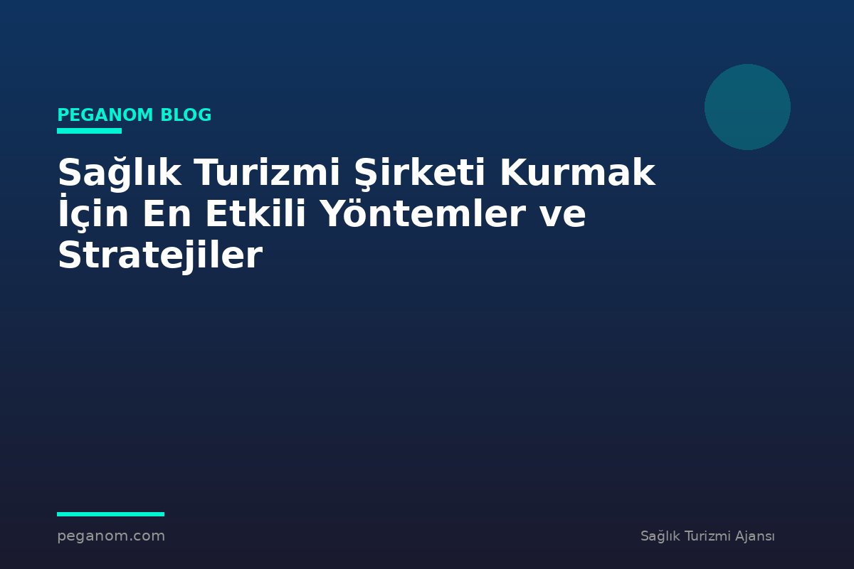 Sağlık Turizmi Şirketi Kurmak İçin En Etkili Yöntemler ve Stratejiler