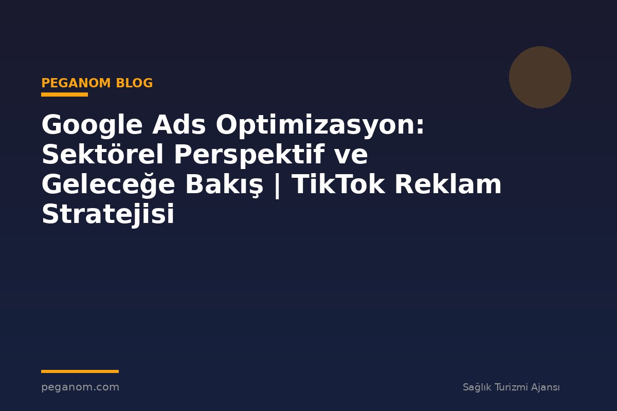 Google Ads Optimizasyon: Sektörel Perspektif ve Geleceğe Bakış | TikTok Reklam Stratejisi