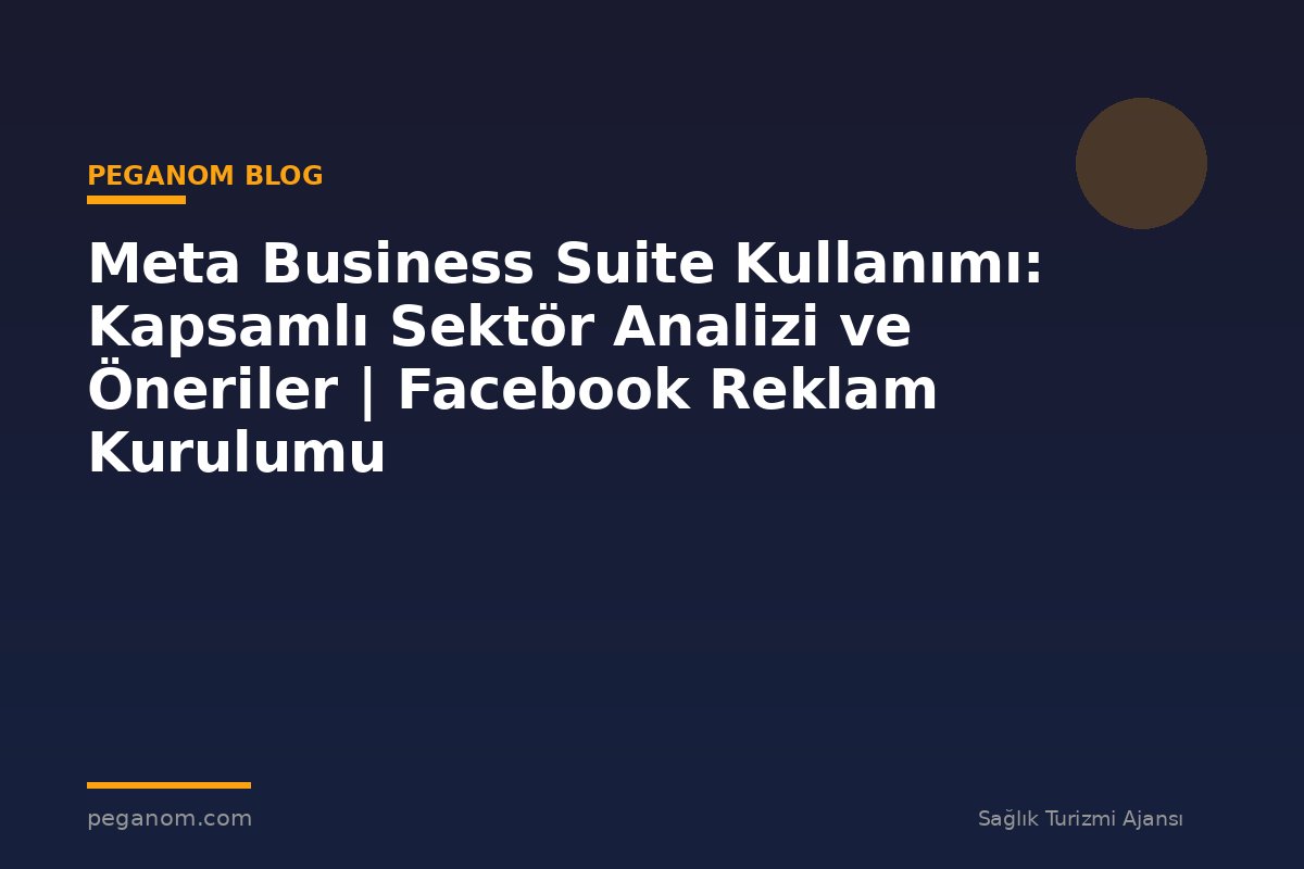Meta Business Suite Kullanımı: Kapsamlı Sektör Analizi ve Öneriler | Facebook Reklam Kurulumu