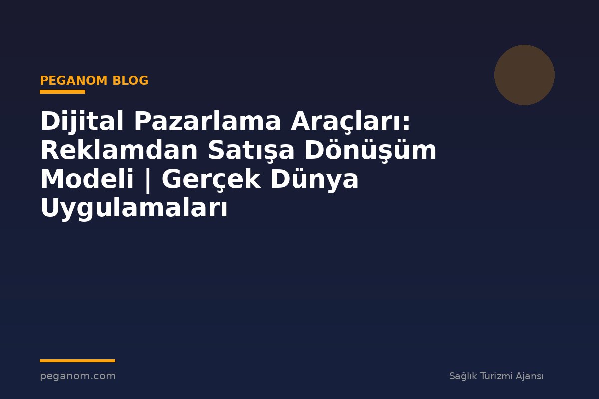 Dijital Pazarlama Araçları: Reklamdan Satışa Dönüşüm Modeli | Gerçek Dünya Uygulamaları