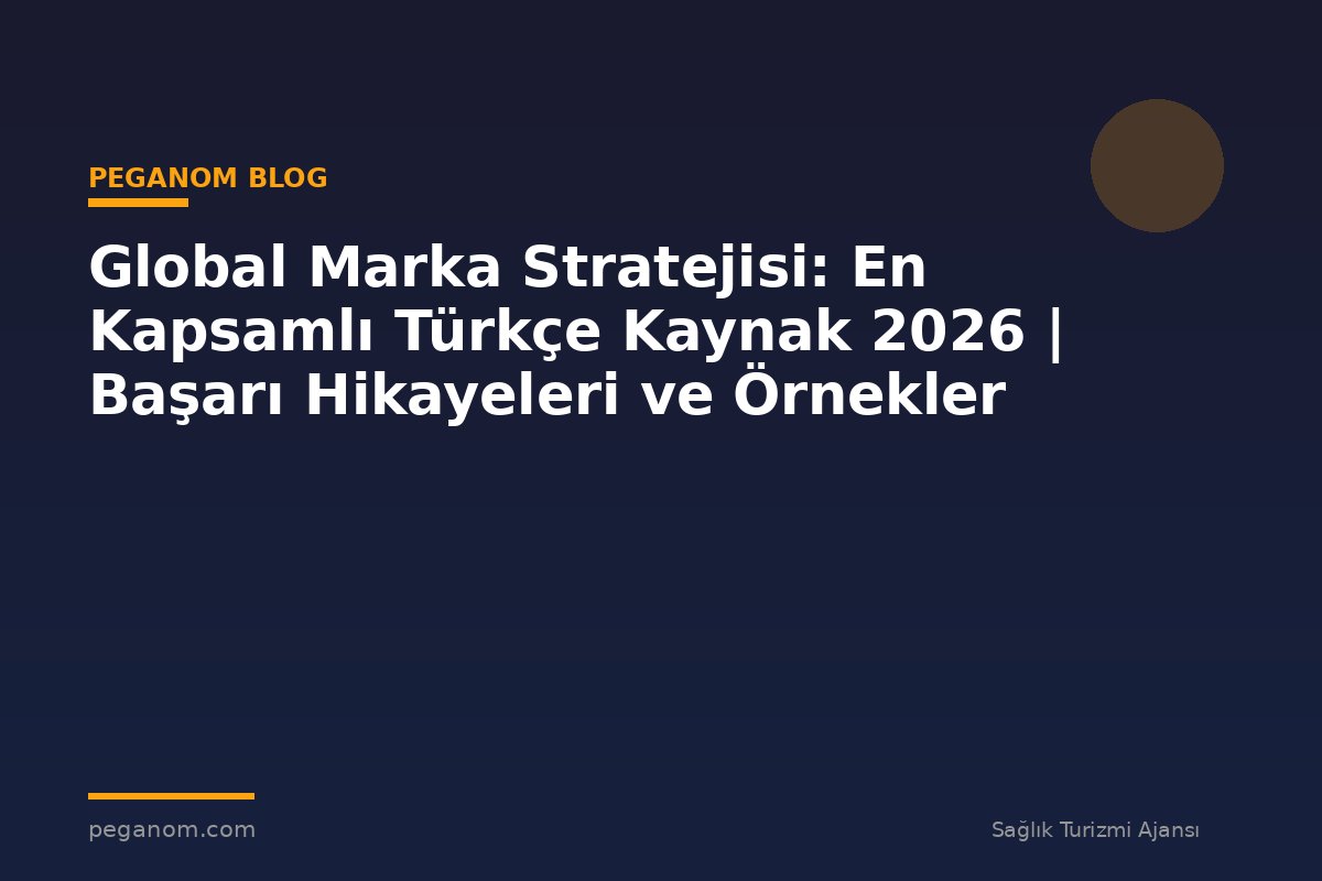 Global Marka Stratejisi: En Kapsamlı Türkçe Kaynak 2026 | Başarı Hikayeleri ve Örnekler