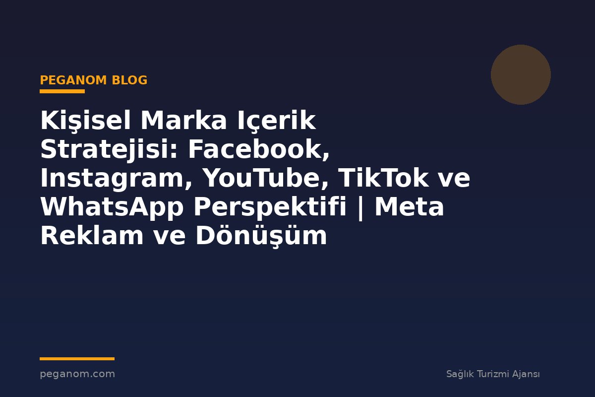 Kişisel Marka Içerik Stratejisi: Facebook, Instagram, YouTube, TikTok ve WhatsApp Perspektifi | Meta Reklam ve Dönüşüm Optimizasyonu Rehberi