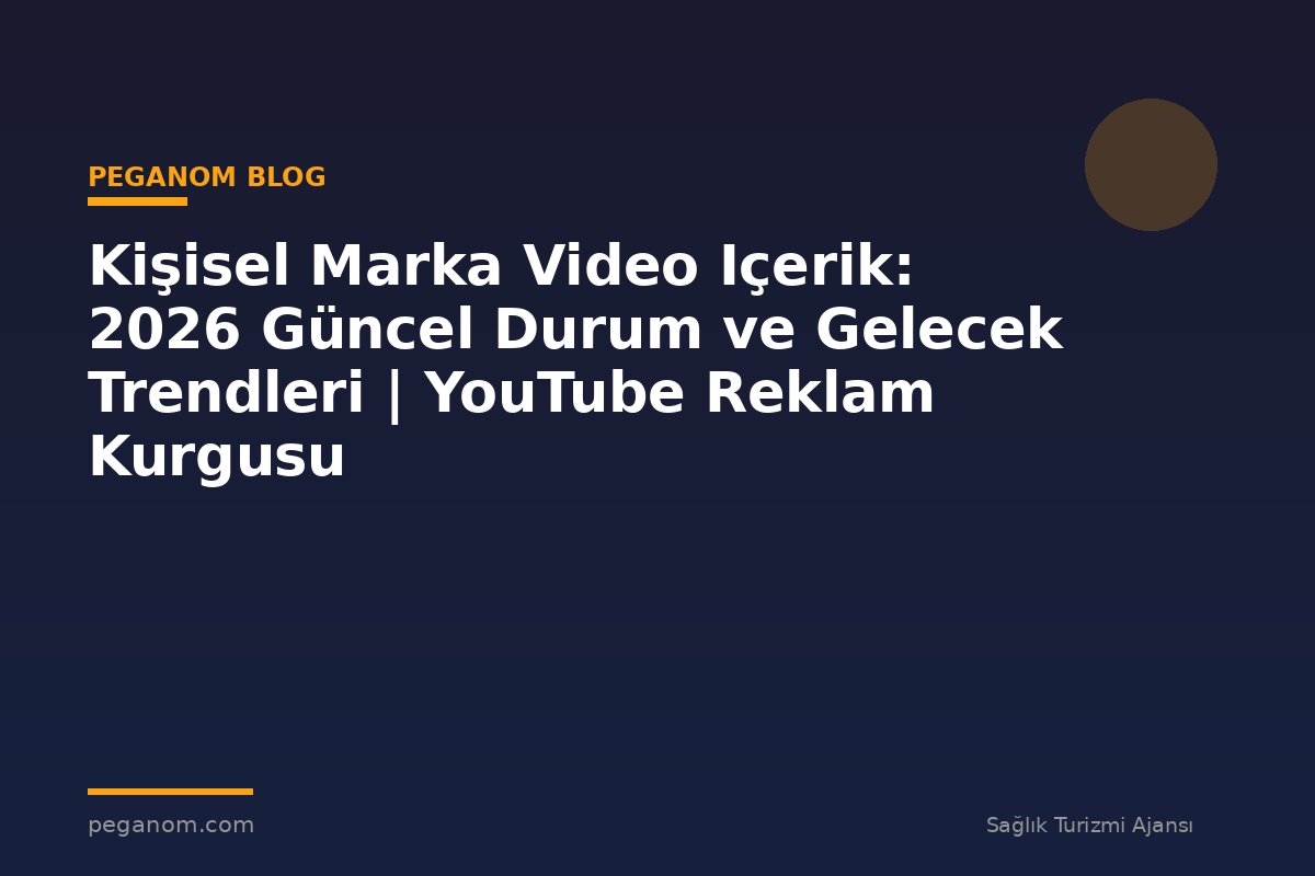 Kişisel Marka Video Içerik: 2026 Güncel Durum ve Gelecek Trendleri | YouTube Reklam Kurgusu