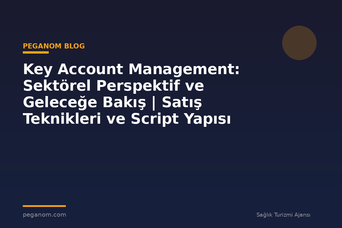 Key Account Management: Sektörel Perspektif ve Geleceğe Bakış | Satış Teknikleri ve Script Yapısı