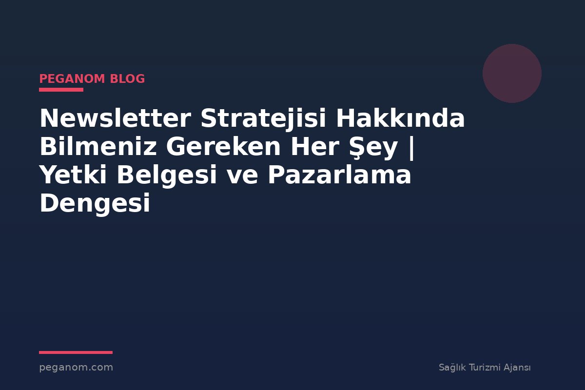 Newsletter Stratejisi Hakkında Bilmeniz Gereken Her Şey | Yetki Belgesi ve Pazarlama Dengesi
