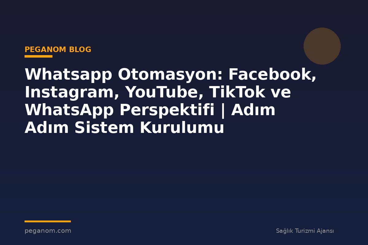 Whatsapp Otomasyon: Facebook, Instagram, YouTube, TikTok ve WhatsApp Perspektifi | Adım Adım Sistem Kurulumu