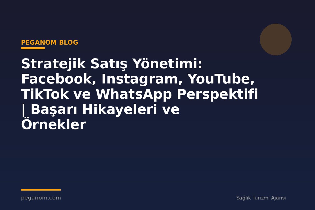 Stratejik Satış Yönetimi: Facebook, Instagram, YouTube, TikTok ve WhatsApp Perspektifi | Başarı Hikayeleri ve Örnekler