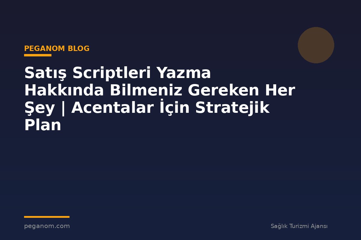 Satış Scriptleri Yazma Hakkında Bilmeniz Gereken Her Şey | Acentalar İçin Stratejik Plan