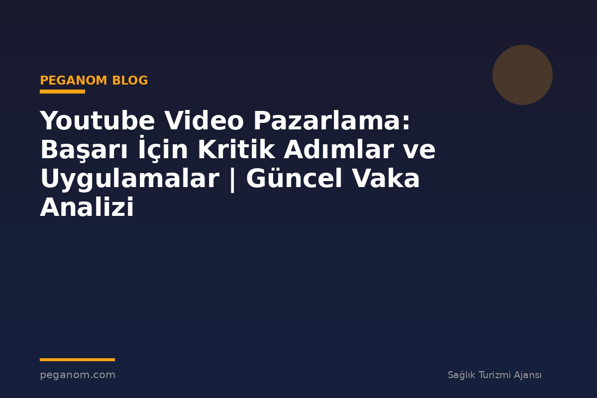 Youtube Video Pazarlama: Başarı İçin Kritik Adımlar ve Uygulamalar | Güncel Vaka Analizi