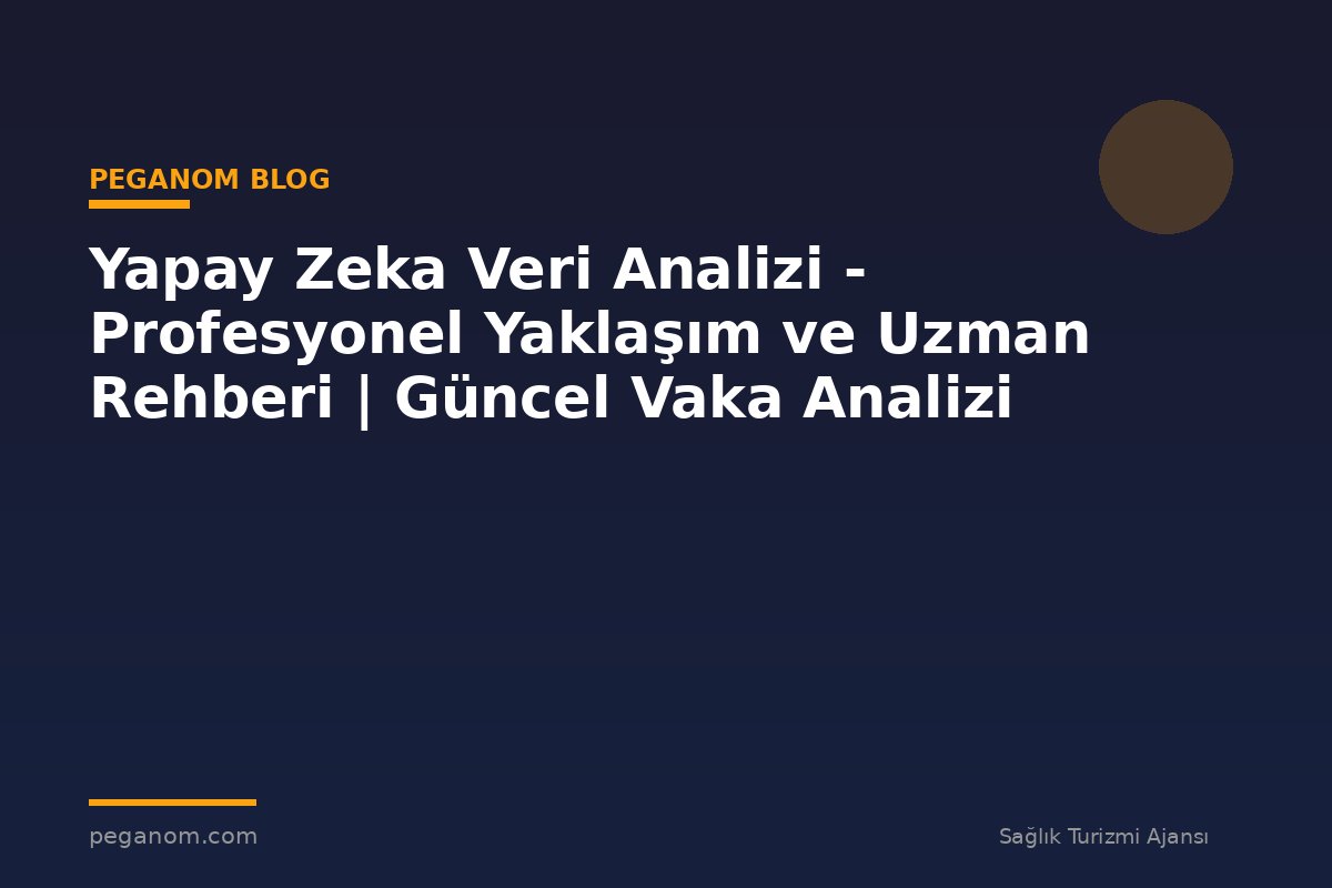 Yapay Zeka Veri Analizi - Profesyonel Yaklaşım ve Uzman Rehberi | Güncel Vaka Analizi