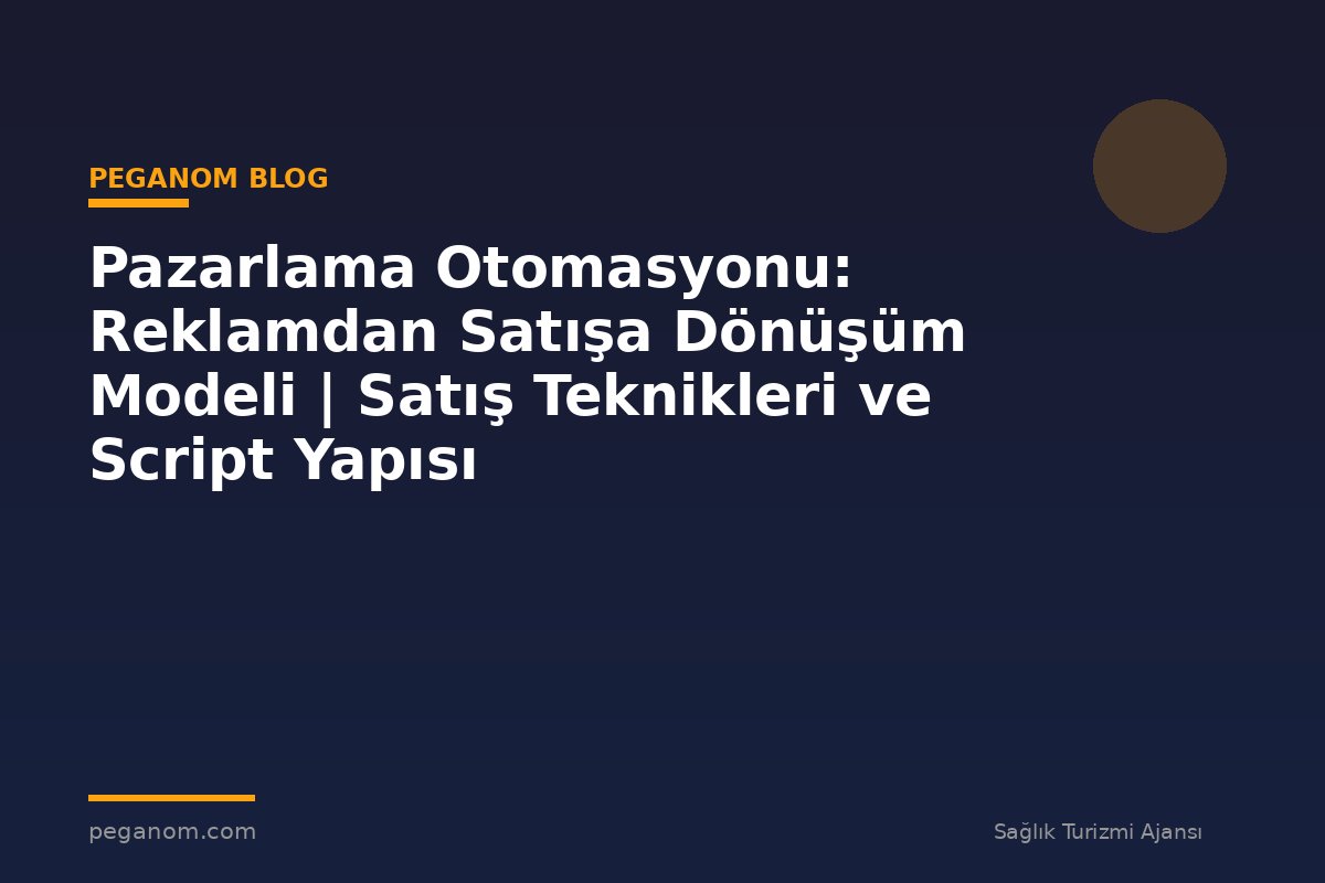 Pazarlama Otomasyonu: Reklamdan Satışa Dönüşüm Modeli | Satış Teknikleri ve Script Yapısı
