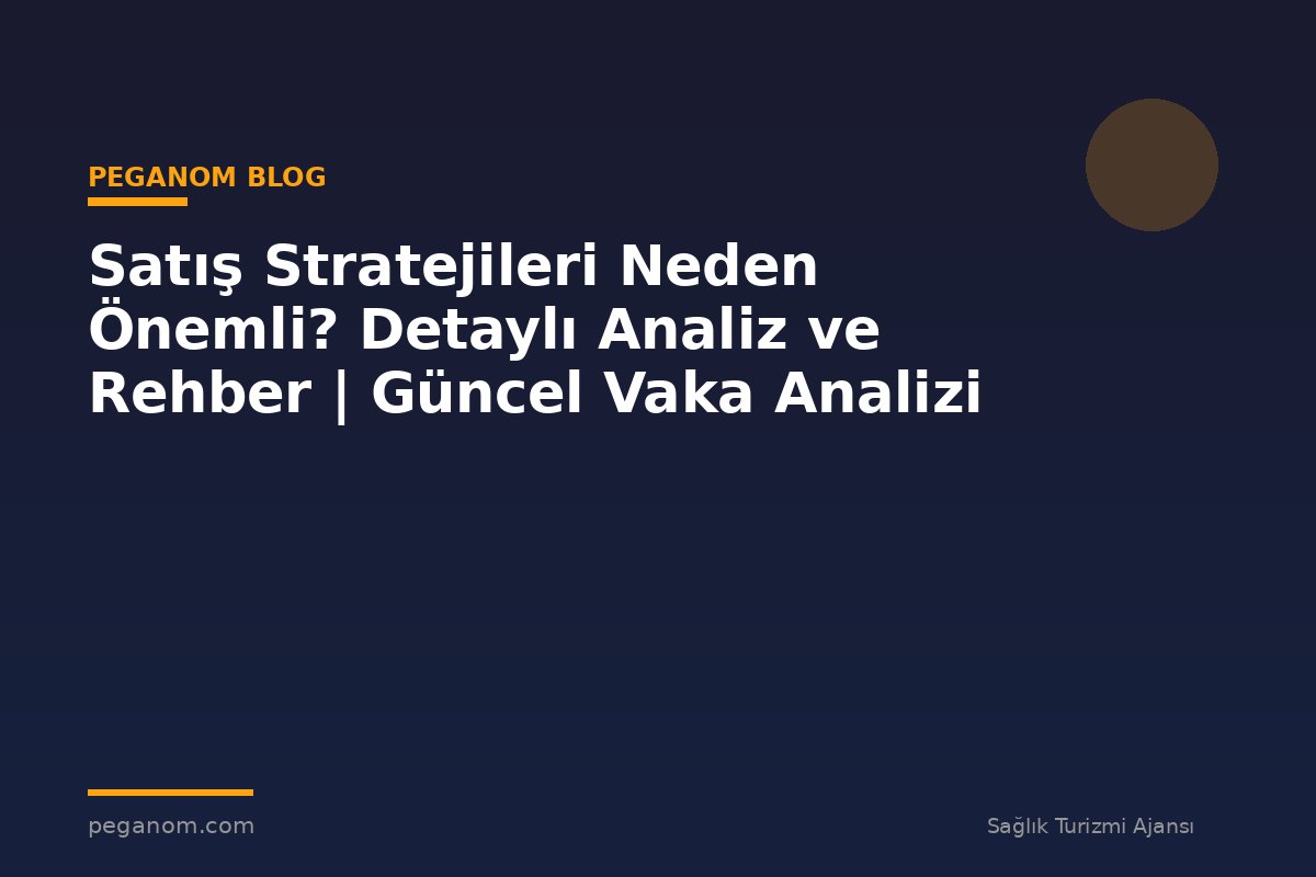 Satış Stratejileri Neden Önemli? Detaylı Analiz ve Rehber | Güncel Vaka Analizi