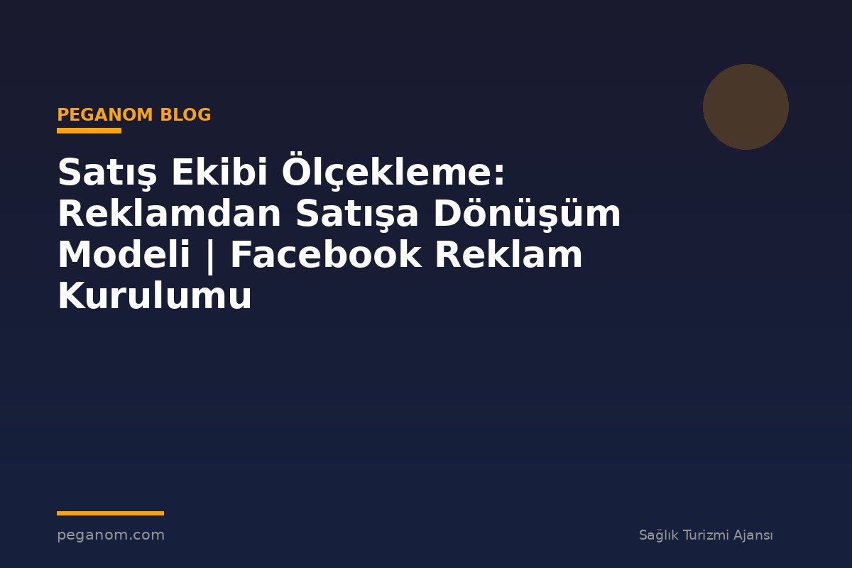 Satış Ekibi Ölçekleme: Reklamdan Satışa Dönüşüm Modeli | Facebook Reklam Kurulumu