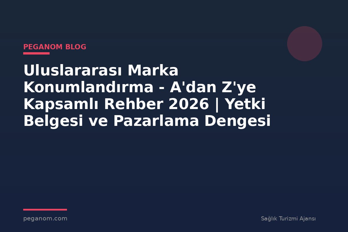 Uluslararası Marka Konumlandırma - A'dan Z'ye Kapsamlı Rehber 2026 | Yetki Belgesi ve Pazarlama Dengesi