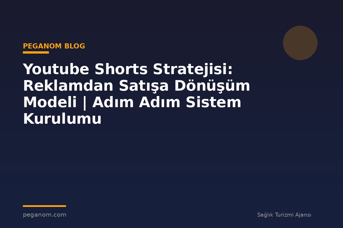 Youtube Shorts Stratejisi: Reklamdan Satışa Dönüşüm Modeli | Adım Adım Sistem Kurulumu