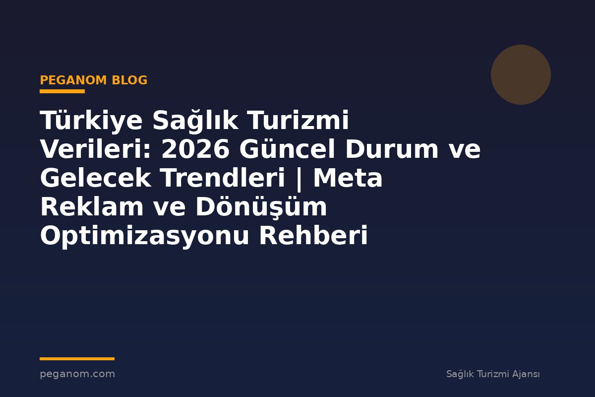 Türkiye Sağlık Turizmi Verileri: 2026 Güncel Durum ve Gelecek Trendleri | Meta Reklam ve Dönüşüm Optimizasyonu Rehberi