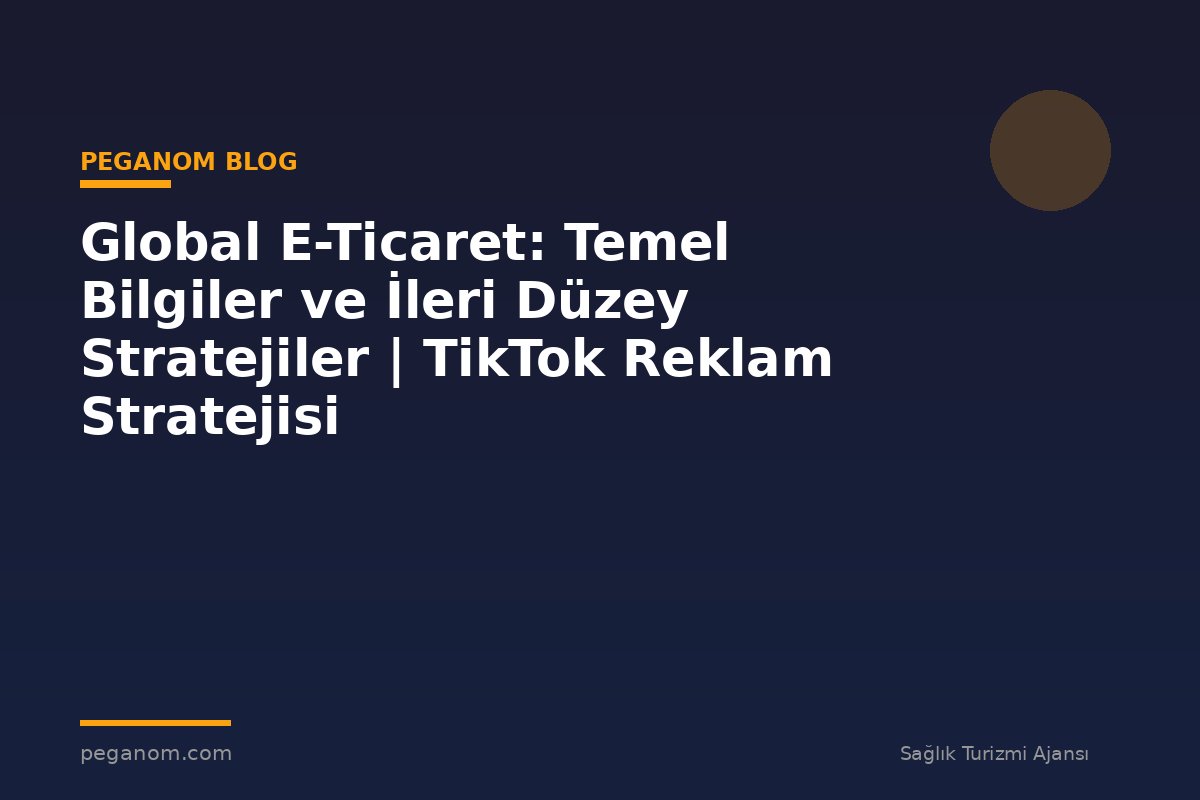 Global E-Ticaret: Temel Bilgiler ve İleri Düzey Stratejiler | TikTok Reklam Stratejisi