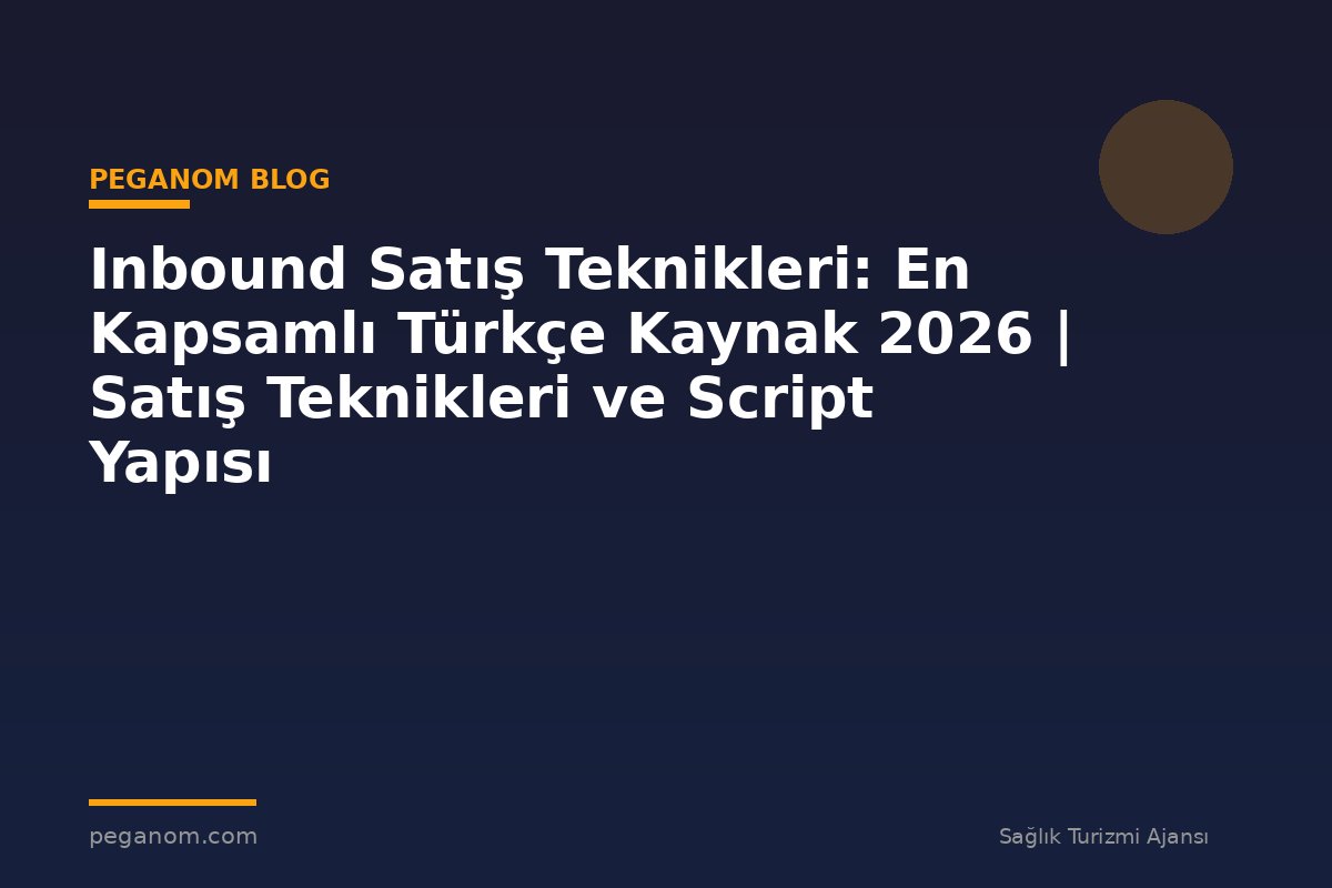 Inbound Satış Teknikleri: En Kapsamlı Türkçe Kaynak 2026 | Satış Teknikleri ve Script Yapısı