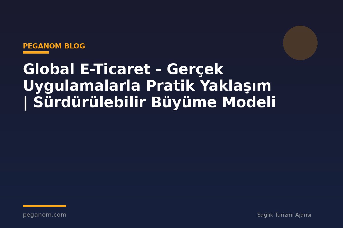 Global E-Ticaret - Gerçek Uygulamalarla Pratik Yaklaşım | Sürdürülebilir Büyüme Modeli