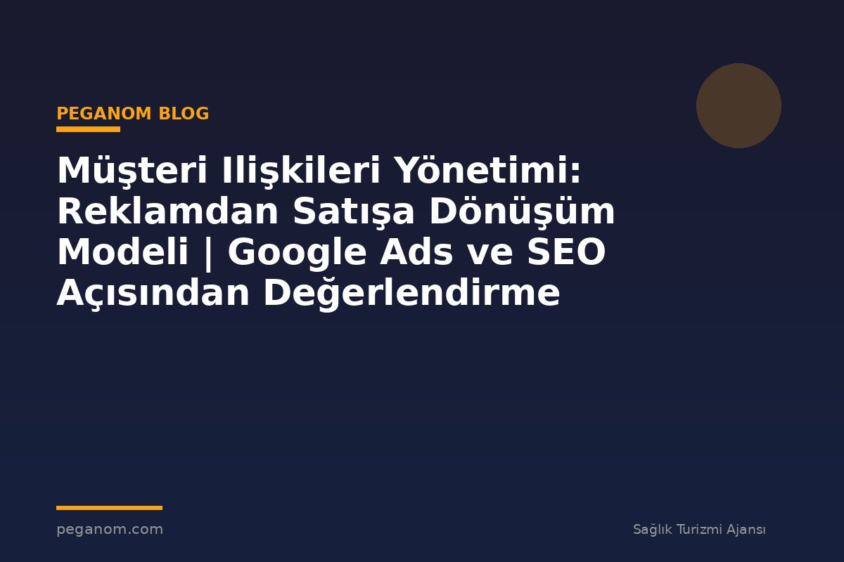 Müşteri Ilişkileri Yönetimi: Reklamdan Satışa Dönüşüm Modeli | Google Ads ve SEO Açısından Değerlendirme