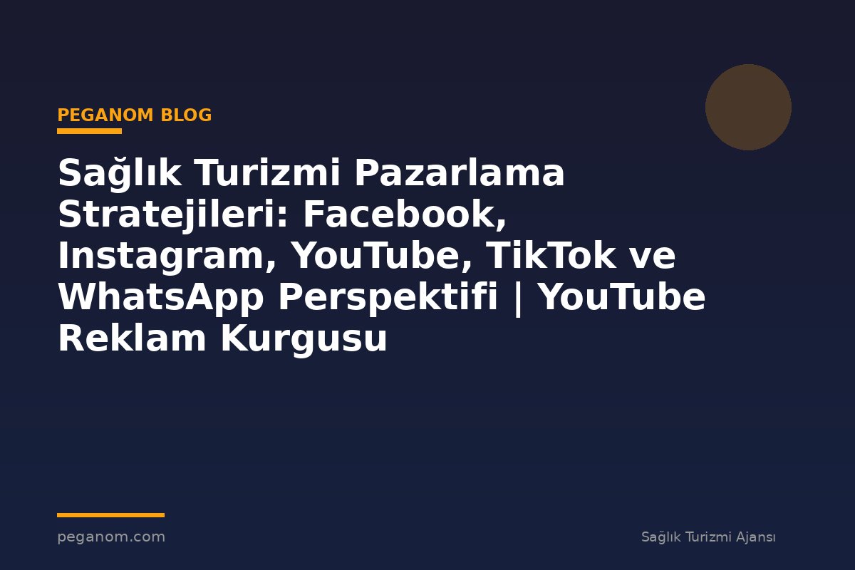 Sağlık Turizmi Pazarlama Stratejileri: Facebook, Instagram, YouTube, TikTok ve WhatsApp Perspektifi | YouTube Reklam Kurgusu